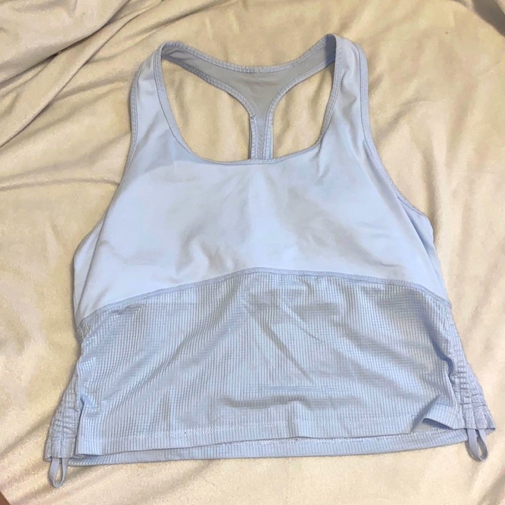 Fabletics crop cinch side top